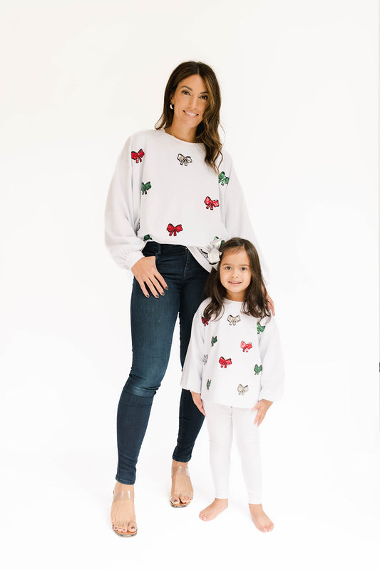 Women's Holiday Bows Sweatshirt